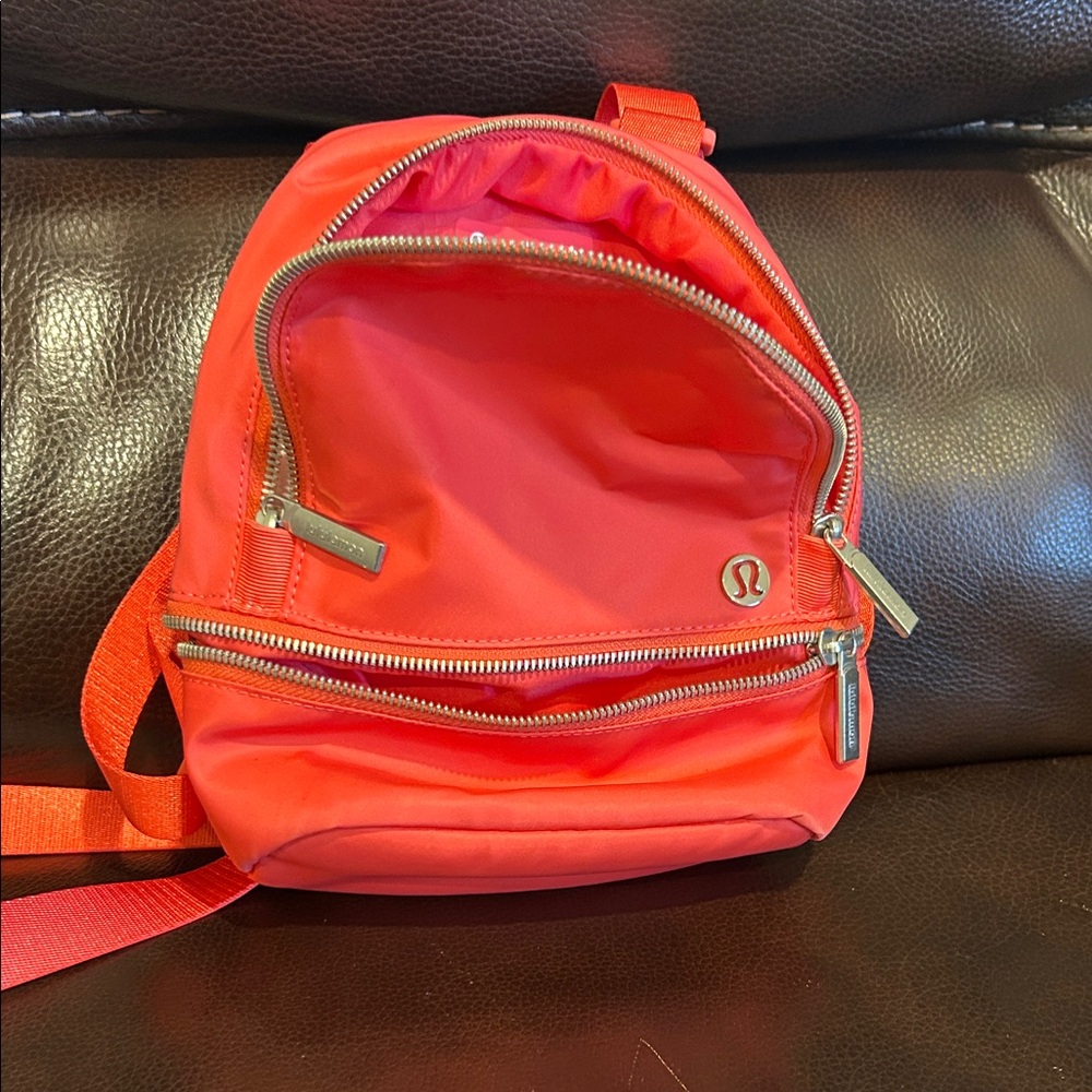 lululemon mini pinkish Coral Backpack